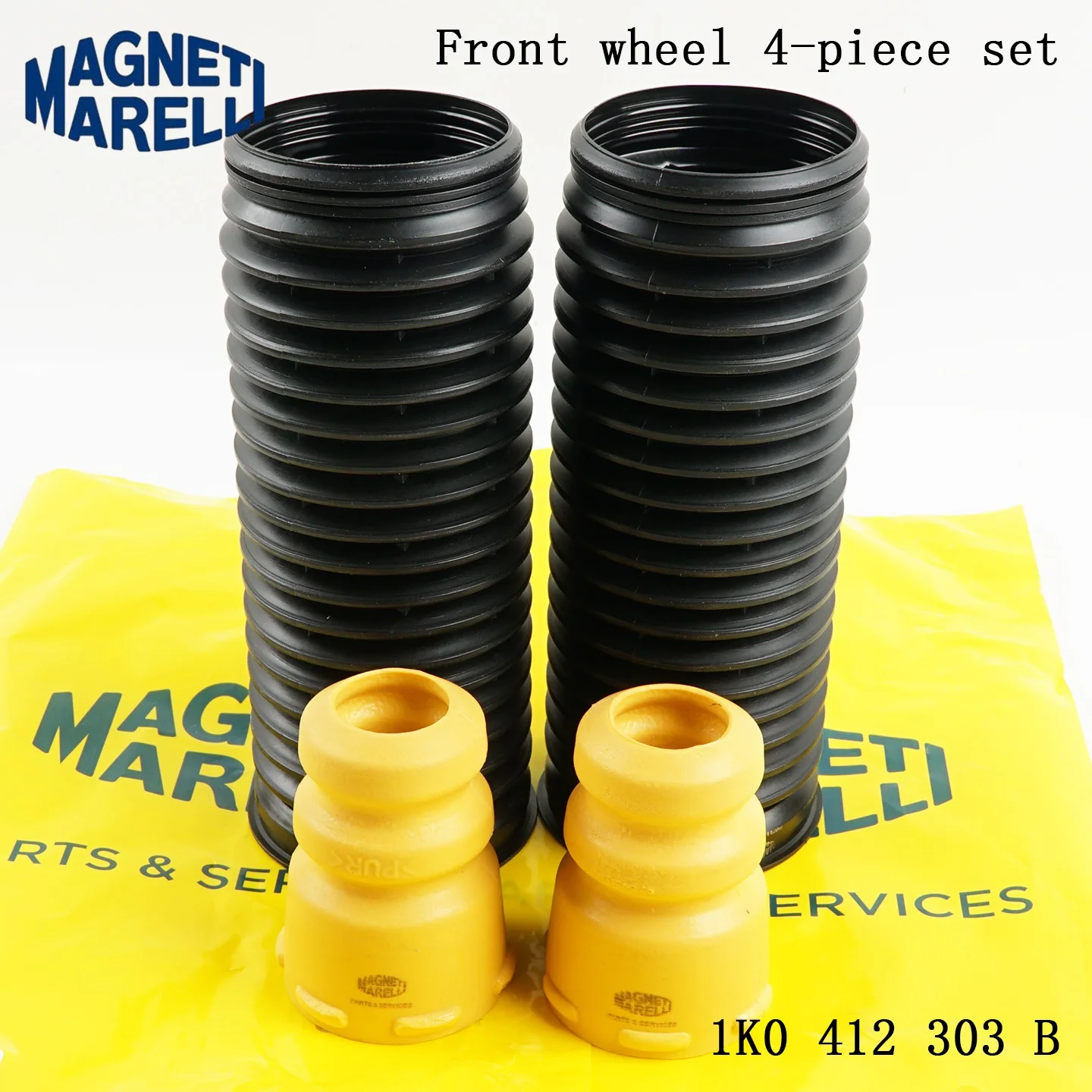 4 Stück 3C0513425 1T0511359 Stoßdämpfer-Pufferblöcke und Staubschutz für die Vorder- und Hinterachse, passend für VW Golf, Jetta, Passat, Tiguan, 1K0412303B. – Detail 3