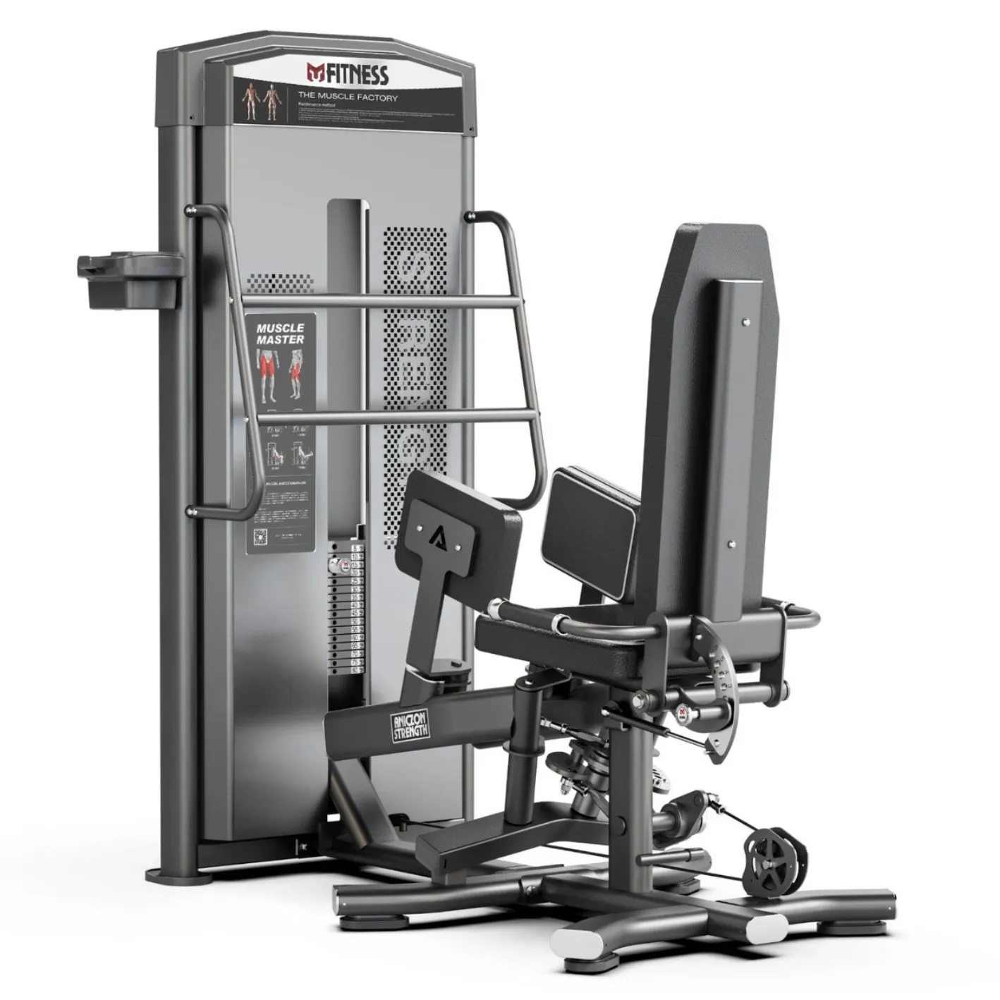 

Gym equipment 3D collection and abduction machine, inner and outer thigh trainer, sitting hip abduction leg training equipment