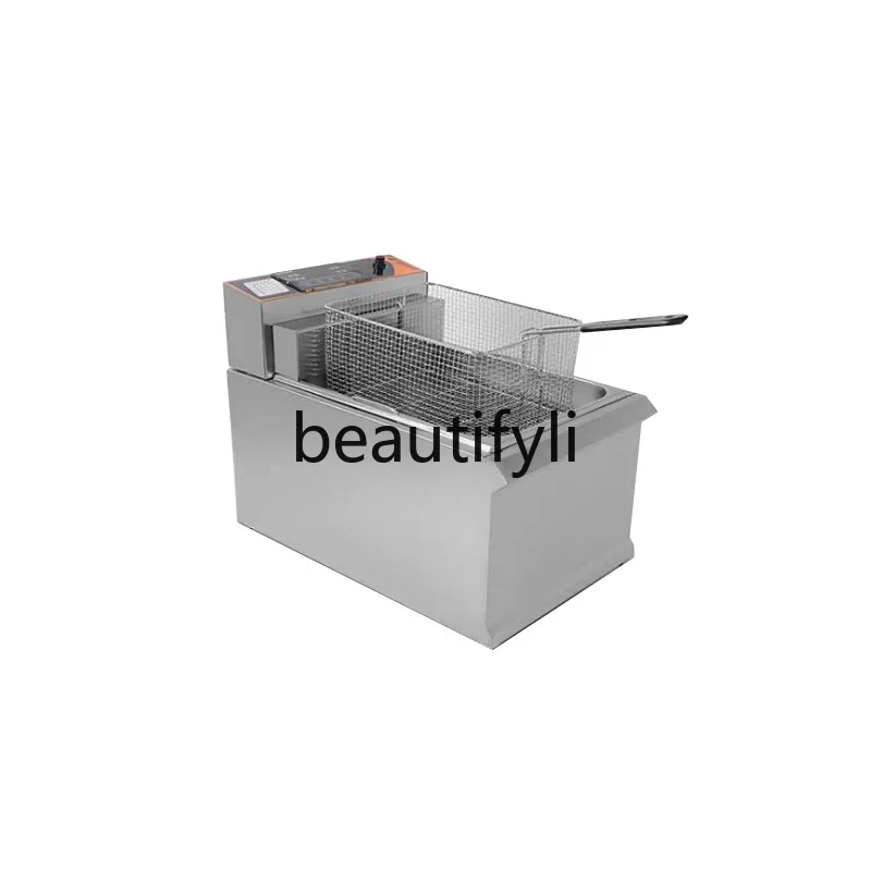 Einzylinder-Einzelbildschirm-Desktop-Elektrofritteuse Kommerzielle elektrische Fritteuse Burger Shop Küchenfritteuse