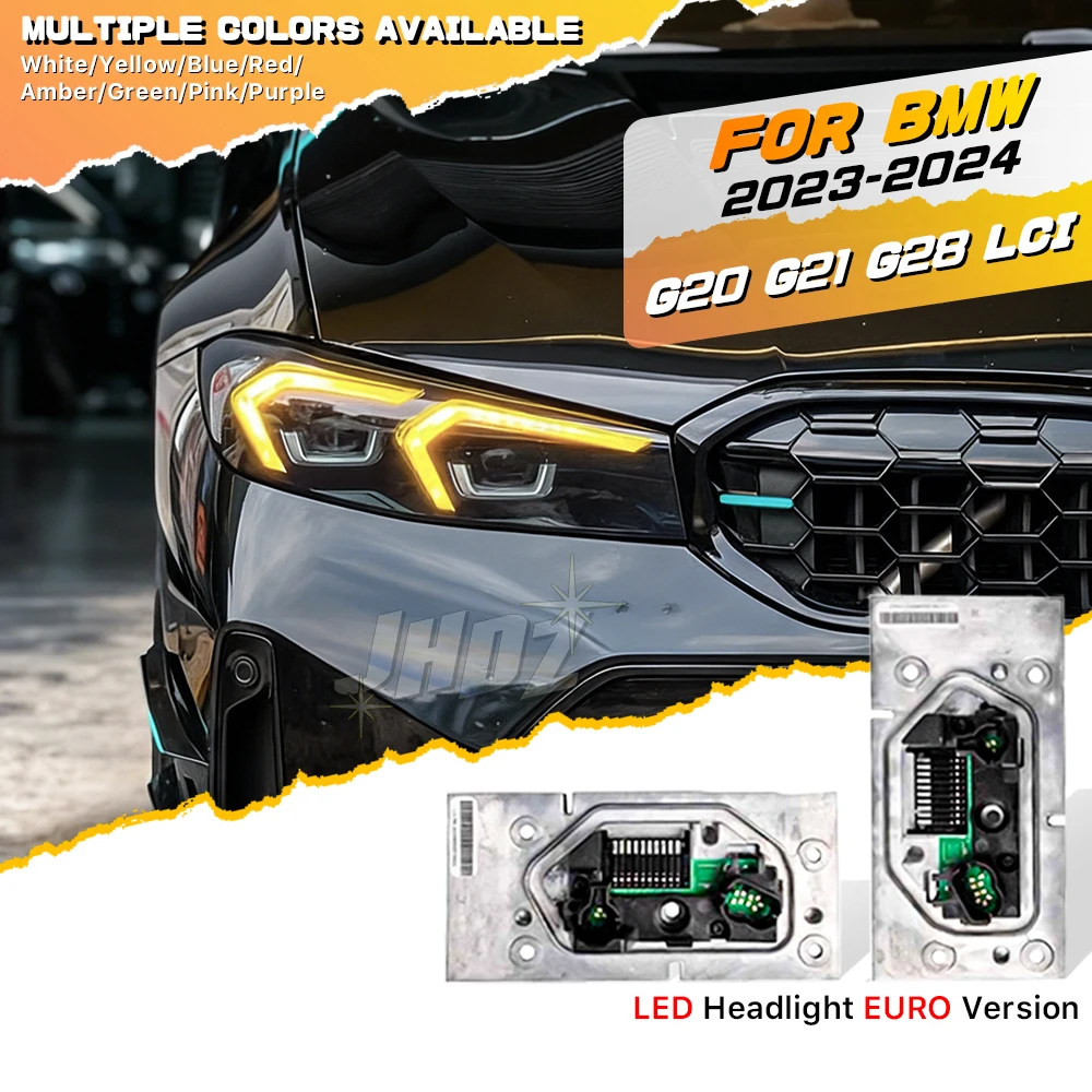 

Yellow LED DRL Board Module For BMW 3 Series G20 G21 G28 LCI EU Spec Low LED Headlight Daytime Running Light Turn Signal Retrofi