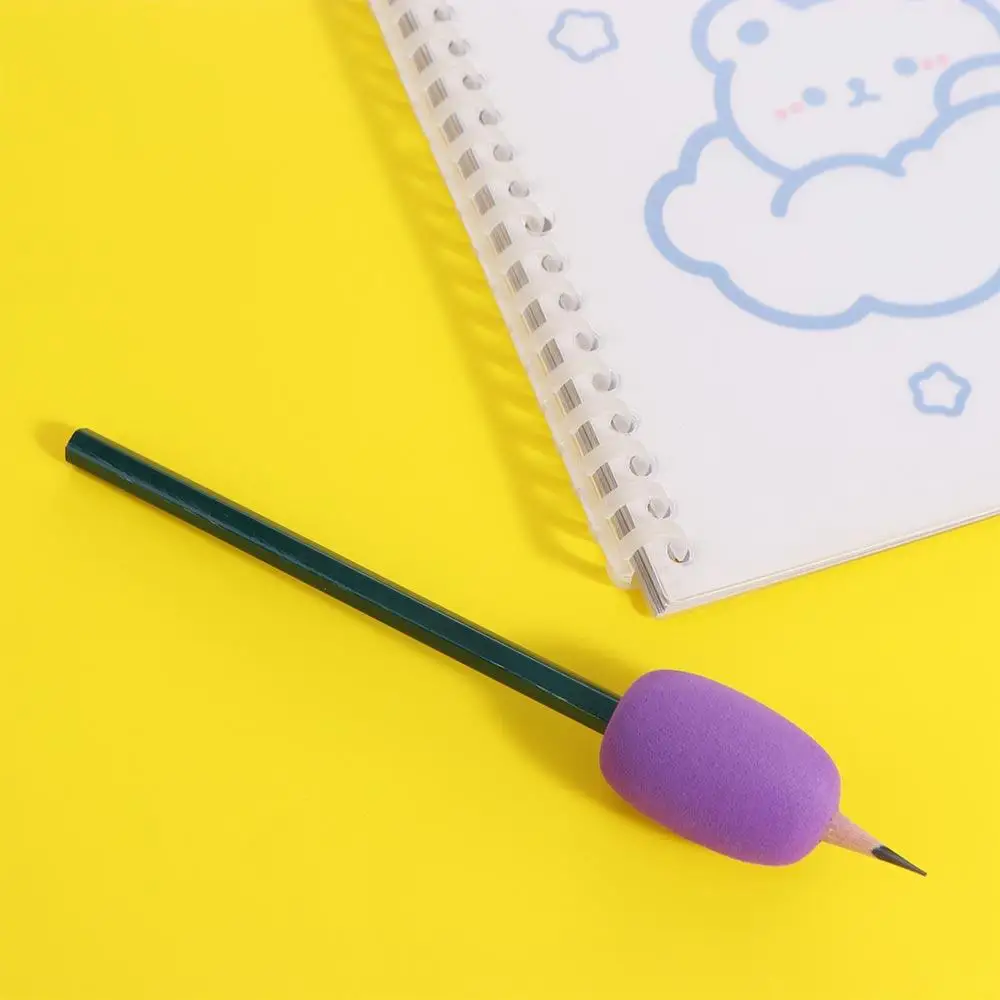 Postura formadores esponja lápis titular stylus apertos ergonômico lápis corretores escrita caneta caso escrita corrector aperto