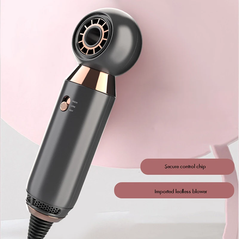 Leafless Hair Dryer, 800W Home Negative Ions Hair Blow Dryer, 2 Modes, Constant Temperature Hair Care Without Damaging Hair