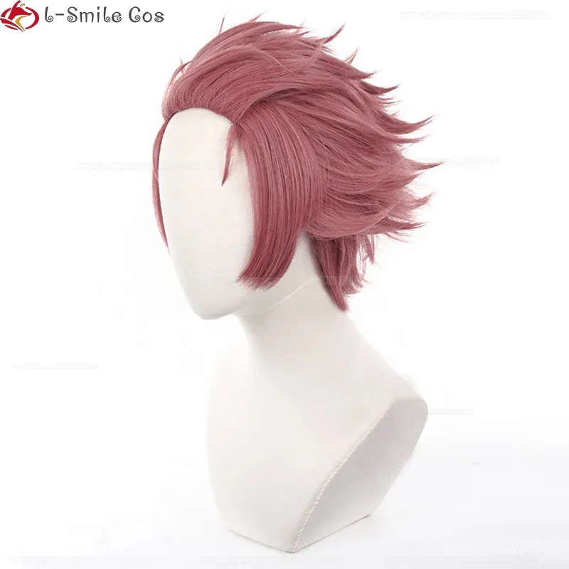 アニメ愛乙女コスプレウィッグショートカーリー耐熱髪サッカー選手リン愛乙女兄弟パーティーウィッグ + ウィッグキャップ