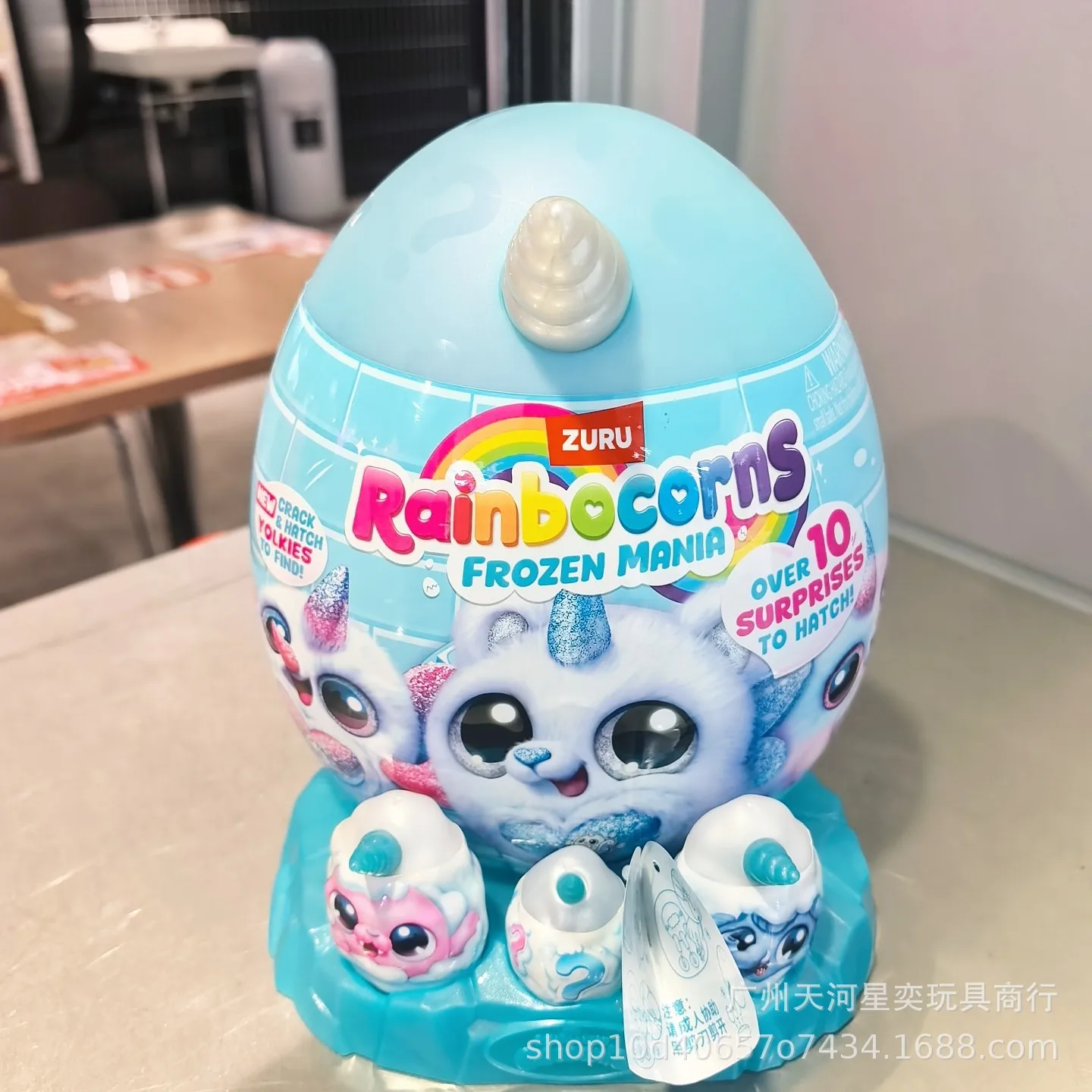 

Zuru Rainbocorns Frozen Mania Surprise Egg With Over 10 Surprises Crack Hatch Yolkies Collectible Plush Toy Gift ForToy Girls