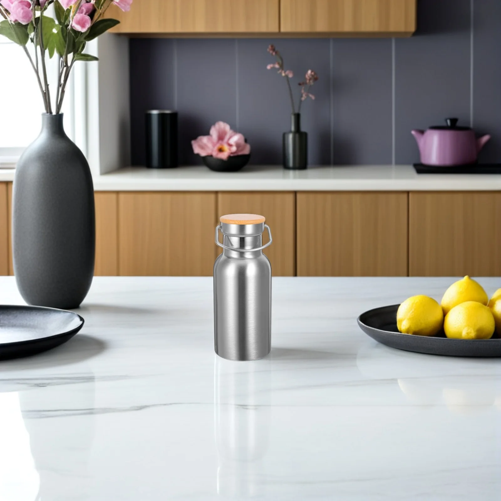 

Vacuum Water Bottle 350ml Double-Layer Insulated Stainless Steel Sports Bottle for Running Hiking Cycling Outdoor Sport