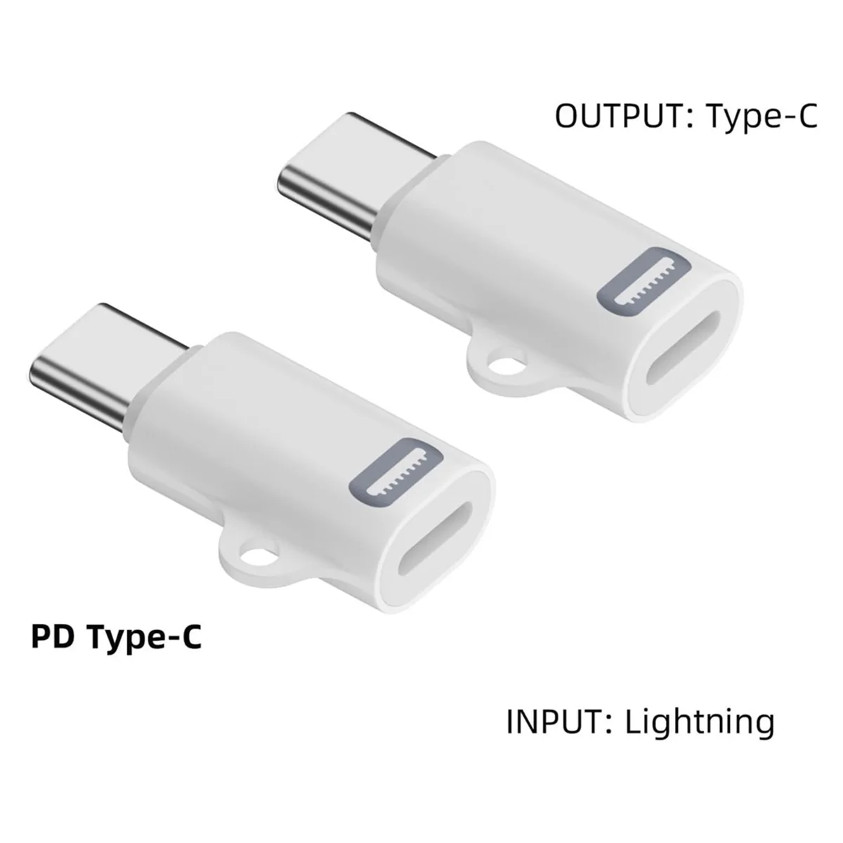 A42T 2PCS Charging Adapter,for Apple Interface Female to USB C Male Adapter for IPhone 15/15 Plus/15 Pro/15 Pro Max/IPad Pro