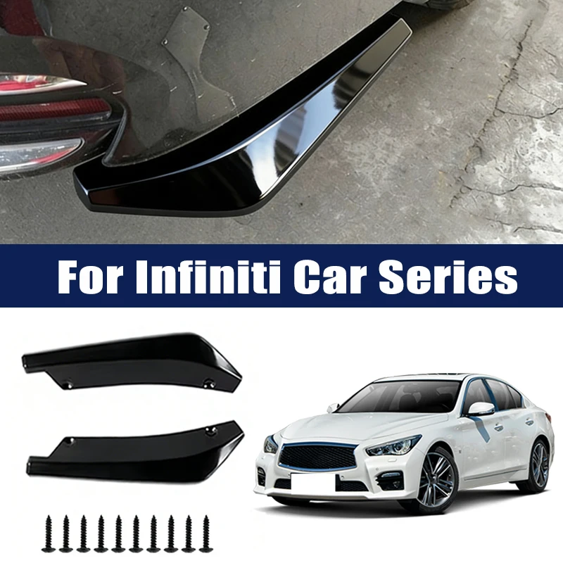 

Car Rear Bumper Lip Diffuser Splitter Spoiler Scratch Protector For Infiniti Q50 Q60 Q70 QX50 QX55 QX60 QX80 FX G M I30 QX4