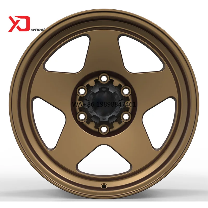 Custom High Strength Aluminum Aftermarket Upgrade  Customized Matte Sand Bronze Forged Aluminum Alloy Wheel Rims 1822inch