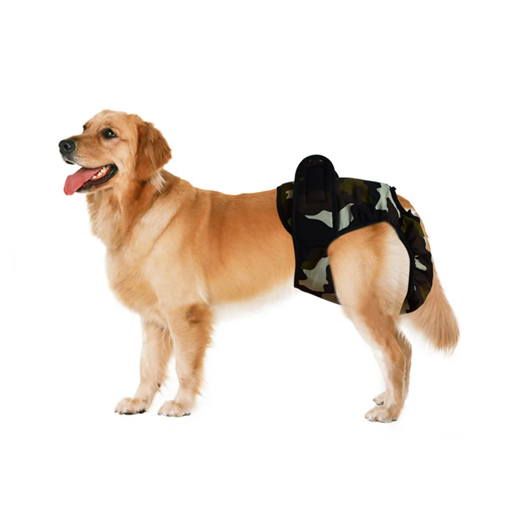 

3pcs Pet Sanitary Pants Cotton Reusable For Dogs Female Pets In Heat Protection Black 1 Red 1 Camouflage Xs Diapers For Dogs