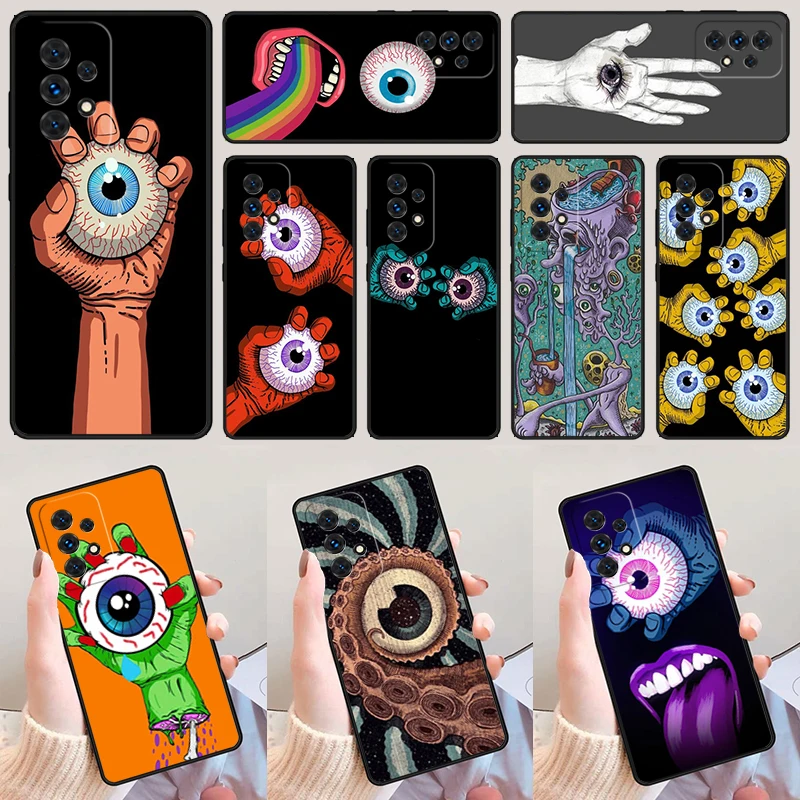 Esoteric Hands and Mystic Eyes For Samsung Galaxy A52 A72 A73 A20e A21S A50 A70 A11 A12 A42 A31 A40 A51 A71 A32 A80 Phone Case