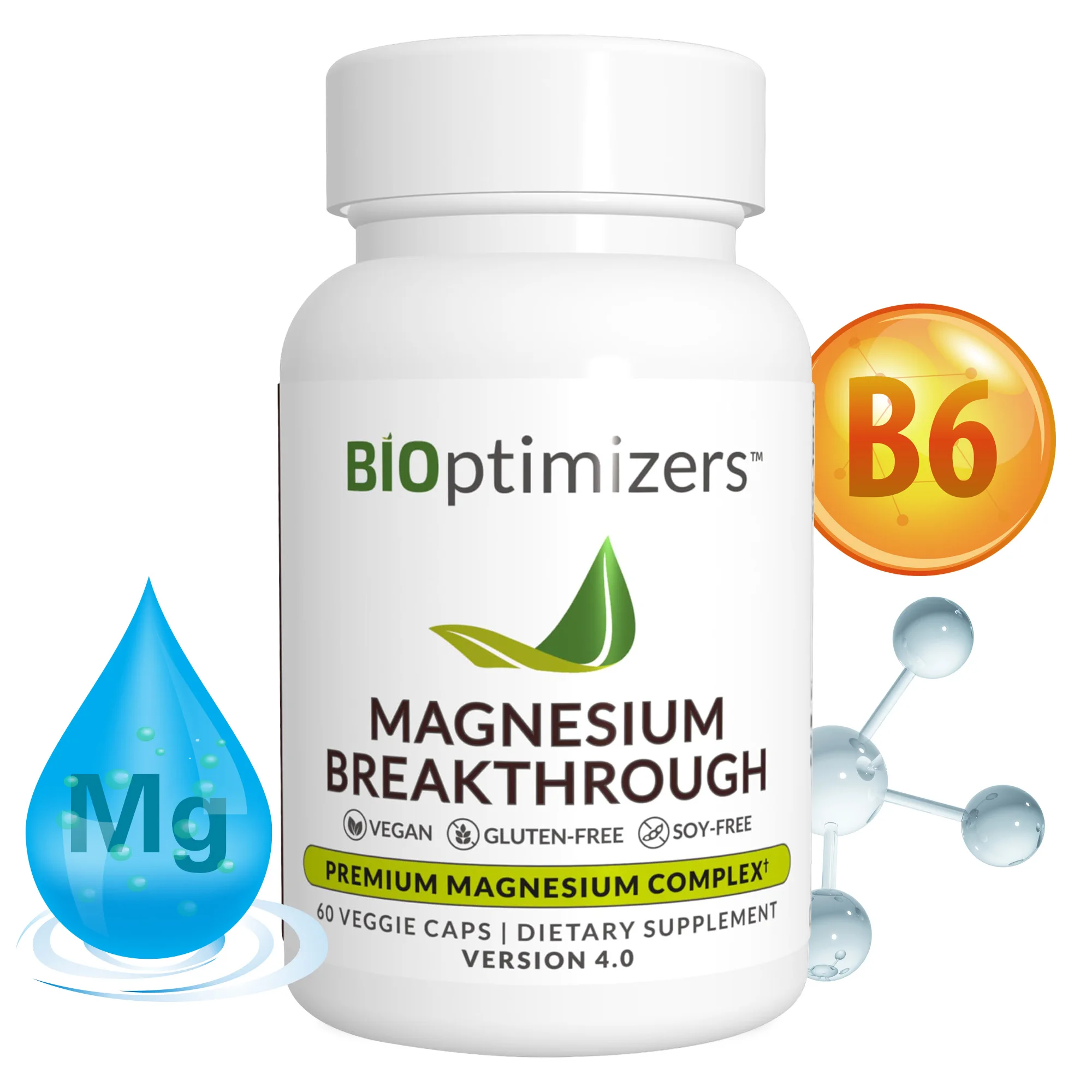 

Magnesium Breakthrough - Natural Sleep and Brain Supplement, Supports Muscle, Joint and Heart Health