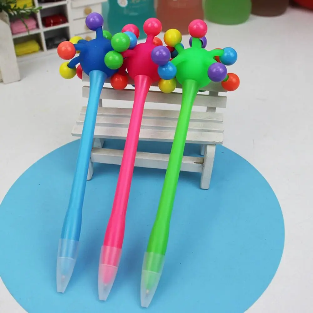 Cute Fun To Your Writing Small Ball Ballpoint Pen Decompression Novelty Pen Toy Pen Entertainment Pull Fidget Pen Stationery