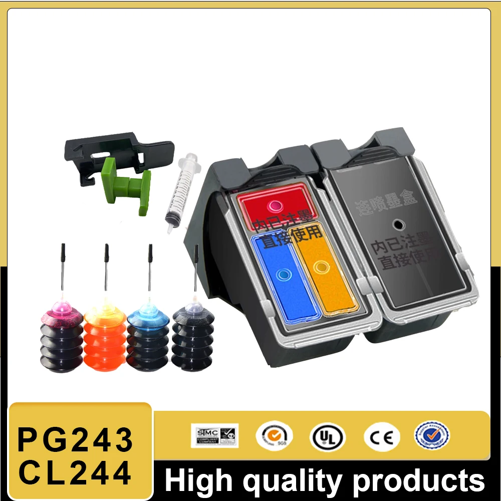 

PG243 CL244 Ink Cartridges For Canon PG243XL 243XL CL 244XL for Pixma TS3120 3122 MG2522 3022 2922 2920 2520 TR4522 printer