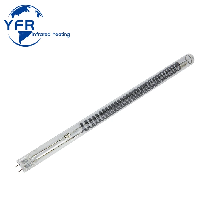 Halogen infrared heating lamp 1400W 230V Suitable for food heating and industrial drying, it provides uniform heat distribution.