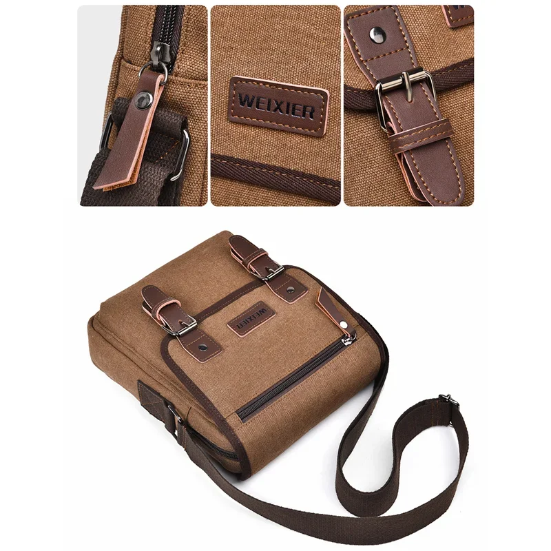 Retro Men Messenger Bags vintage Canvas Handbags Leisure Work Travel Bag Man Business Crossbody bags Briefcase for Male Bolsa 가방