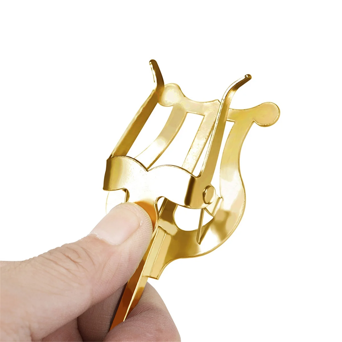 مشبك موسيقى الساكسفون A71P ألتو ساكسفون مسيرة مشبك موسيقى محمول مشبك موسيقى (طويل) ذهبي