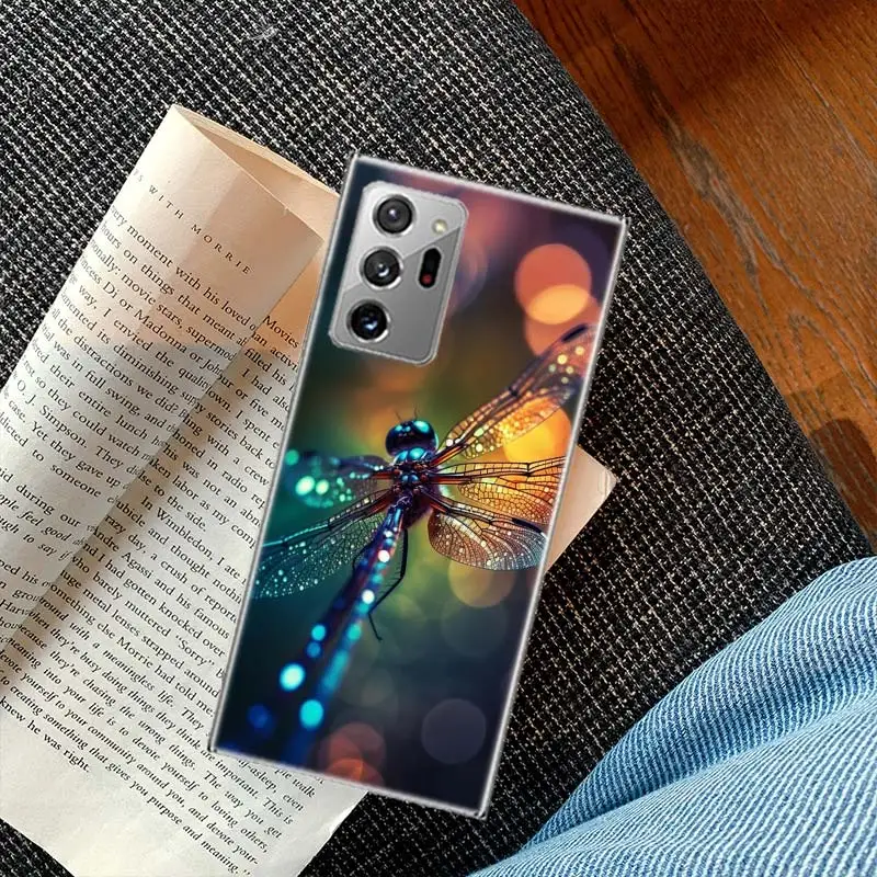 Dragonfly Texture is Realistic Phone Case For Galaxy A15 A25 A35 A55 A05S A70S A50S A40 A30 A20E A20S A10 A90 5G J8 J6 J4 Plu