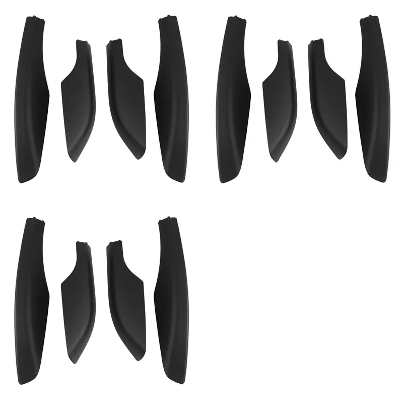 

Стильные черные накладки на рейлинги для багажника на крыше автомобиля, 12 шт., из ABS-пластика, подходят для Toyota Fortuner 2004-2014 гг.