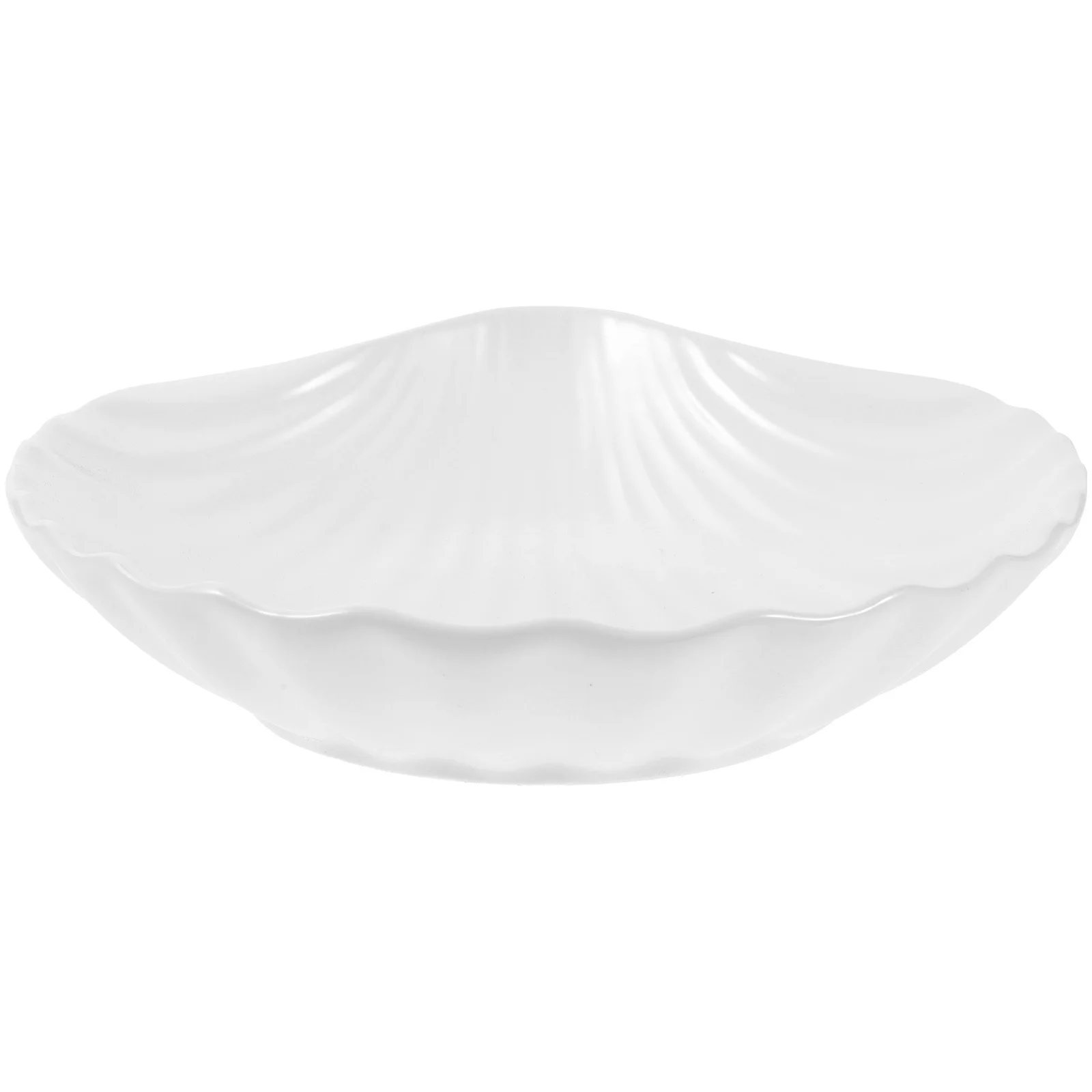 

Decorative Shell Dish Ceramic Appetizer Plate Sturdy Material for Fruits Nuts Desserts Jewelry Display Home Party Wedding Gift