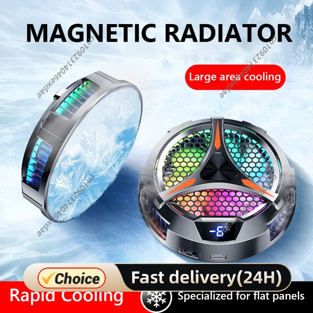 Magnetic Phone Cooler Fan with Temperature Display for Cooler for Cooling Fan for Dedicated Tablet for