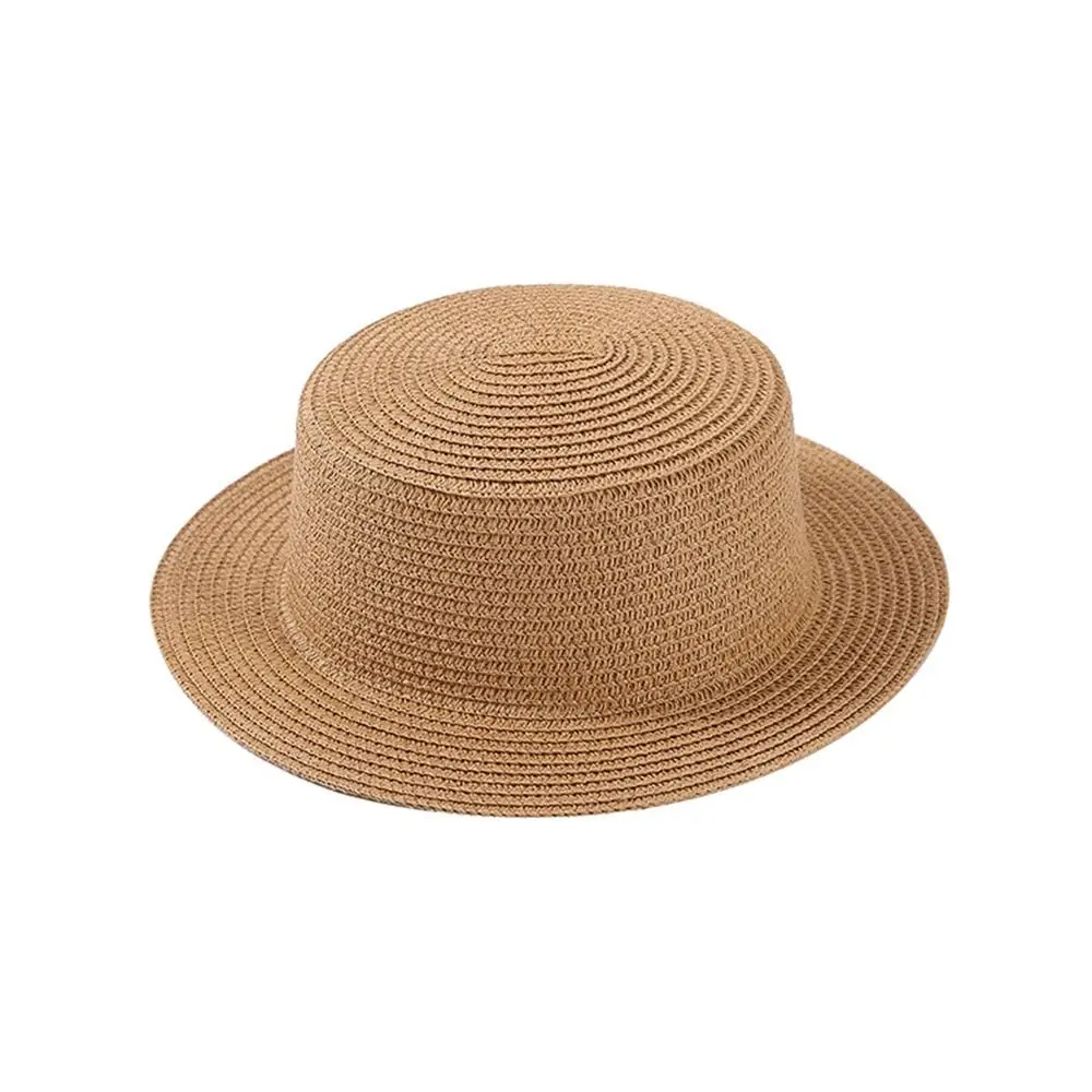 Sombrero de Panamá Natural con protección UV para hombre y mujer, gorro plegable de ala ancha, 8 colores, moda de verano