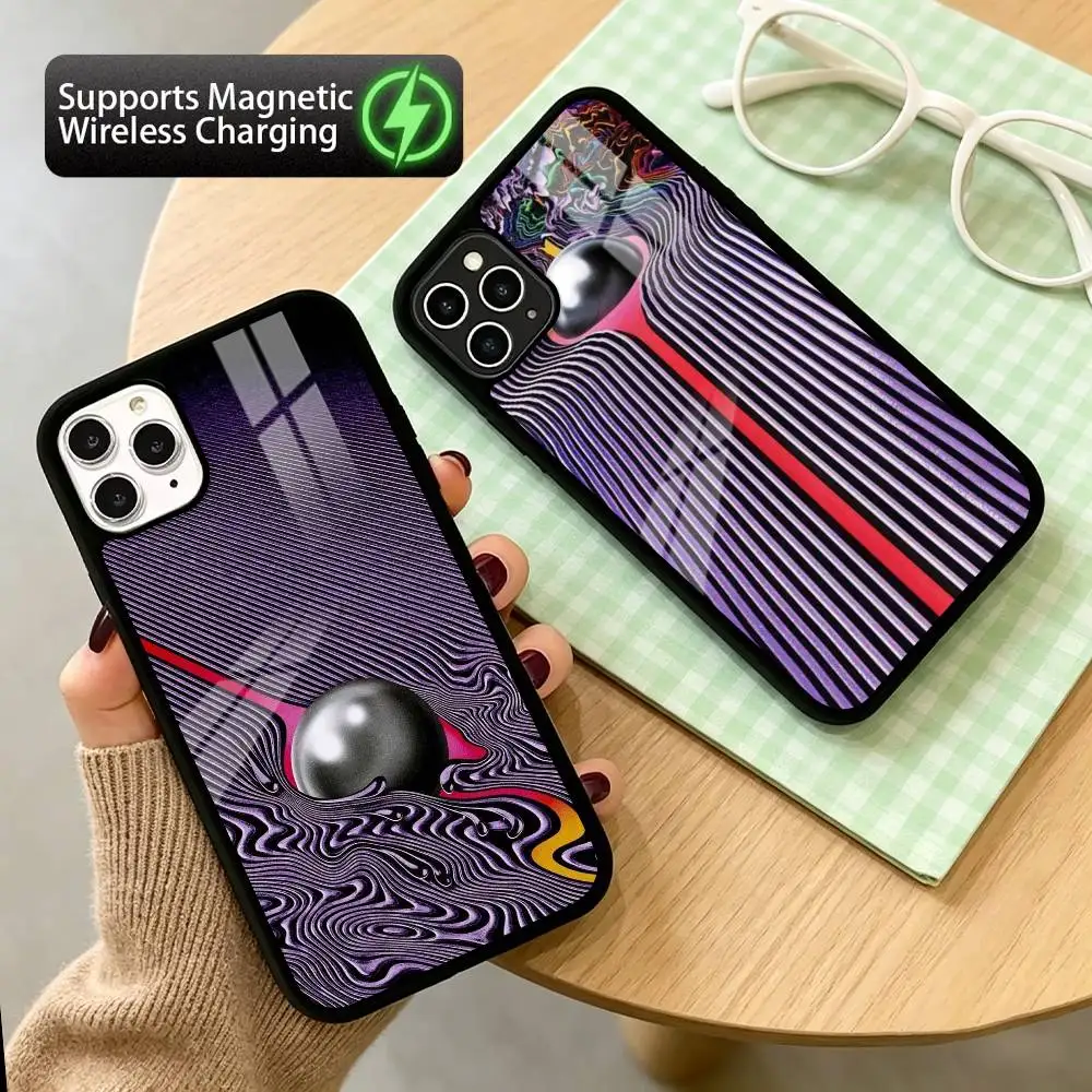 Tame Impala Psychedelic Art  Phone Case For iPhone17,16,15,14,13,12,11 Plus,Pro Supports Magnetic Wireless Charging
