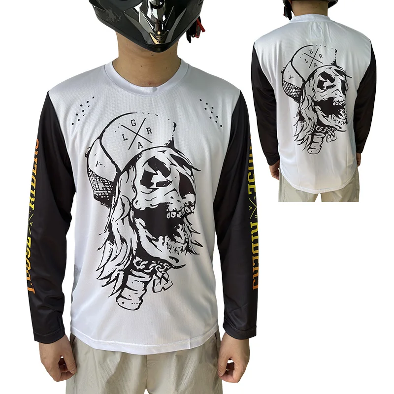 

Loose Riders Men's Long Sleeve Motocross Jersey, Downhill Jersey, Motorcycle T-Shirt, Dirt Bike Shirt