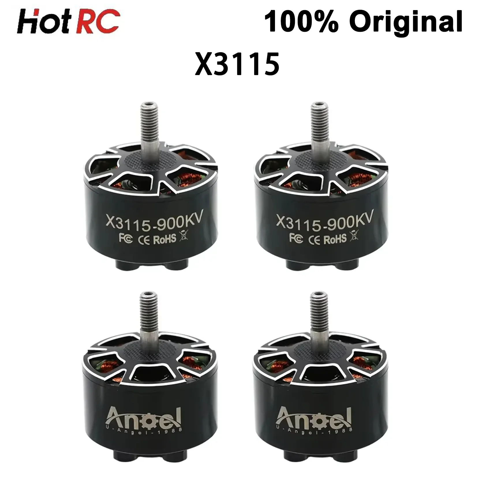 

Hotrc 4 шт. X3115 3115 900KV 6S бесщеточный двигатель для FPV Freestyle 9 дюймов 10 дюймов Cinelifter дальнего действия RC модели дронов