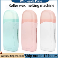 Unisex Roll on Depilatory Wax Cream Hair Removal Roller Wax Heater Waxing Hot Cartridge Warmer Equipment Tool Waxing Kit