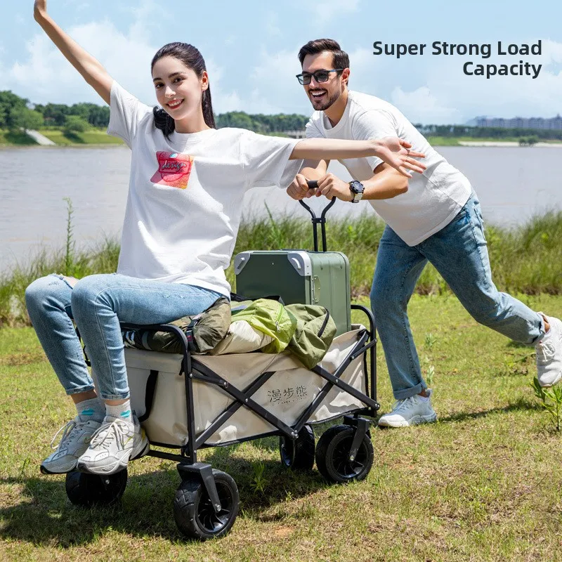 portable-lightweight-camping-caravan-stacking-pushcart-outdoor-camp-ground-vehicle-handy-shopping-cart-foldable-bear-brand