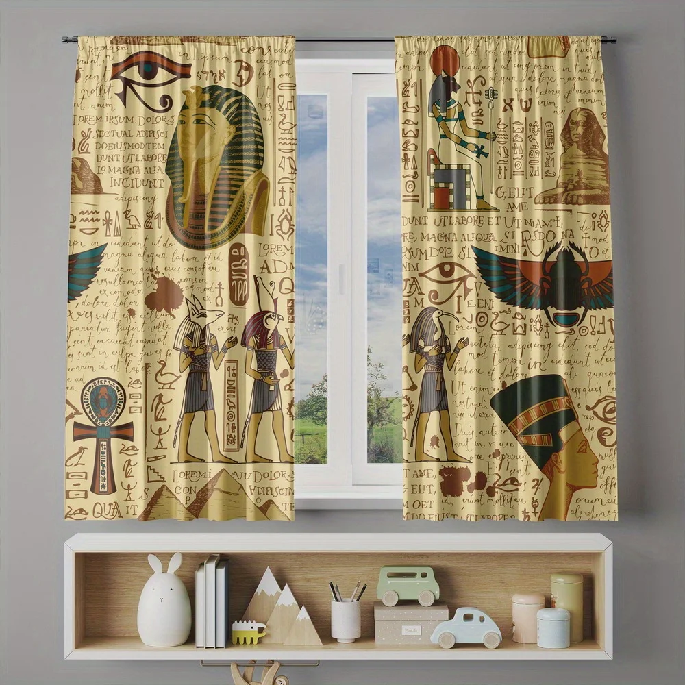 Vintage Blueprint Scientific Sketch Art Curtain Window Drapes Academic Diagram Scientific Print Home Decor Unique Living Room Be