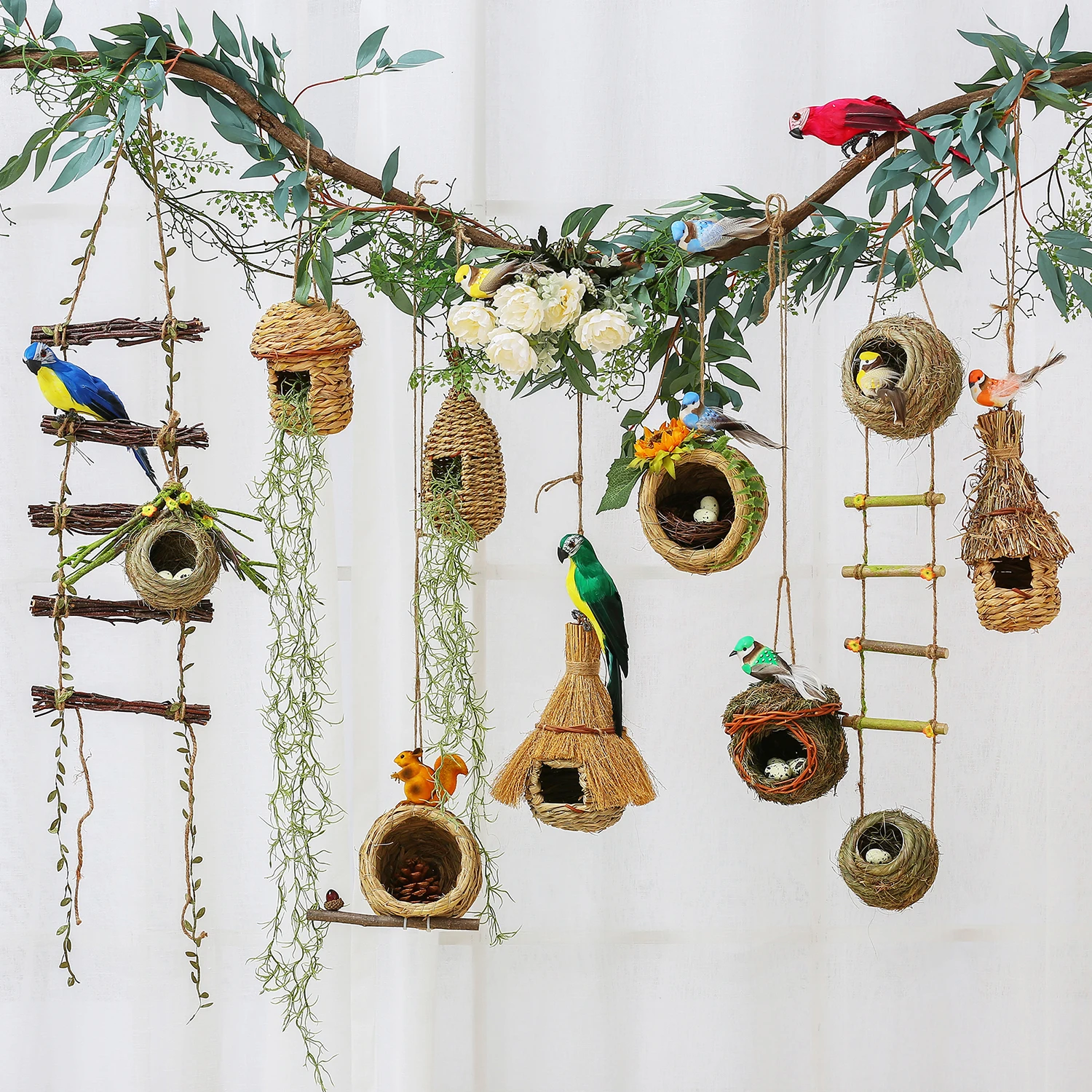 

Bird's Nest Ornament Natural Corner Kindergarten Mori Plant Corner Outdoor Decoration Micro Landscape Villa Courtyard Garden Arr