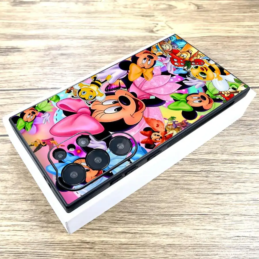 Soft Back Phone Cover Case for Samsung Galaxy S21 S24+ S9 S25+ S22 S20 S23 FE S25 Ultra S24 Plus Disney Minnie