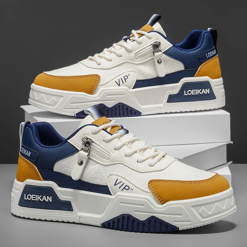 

Four Seasons Large-Sized Men's Simple, Lightweight, Comfortable Leisure Sports Shoes - Trendy, Versatile, Durable High-Quality B