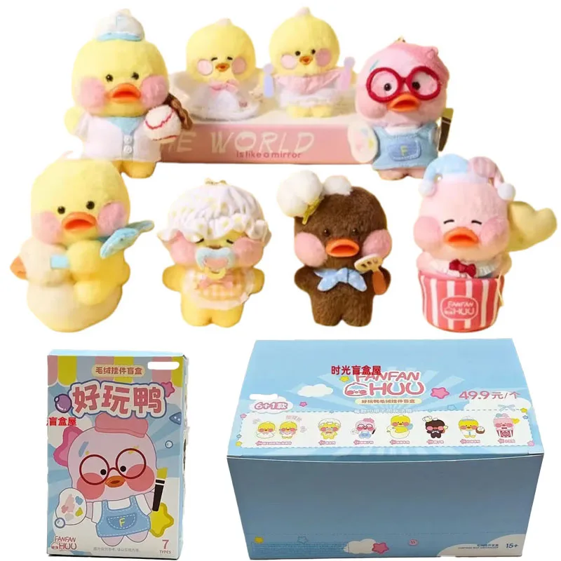 

New Fanfanchuu Blind Box Anime Kawaii Fanfanchuu Fun Duck Series Blind Box Collectible Toy Plush Pendant Figure Toys Kid Gifts
