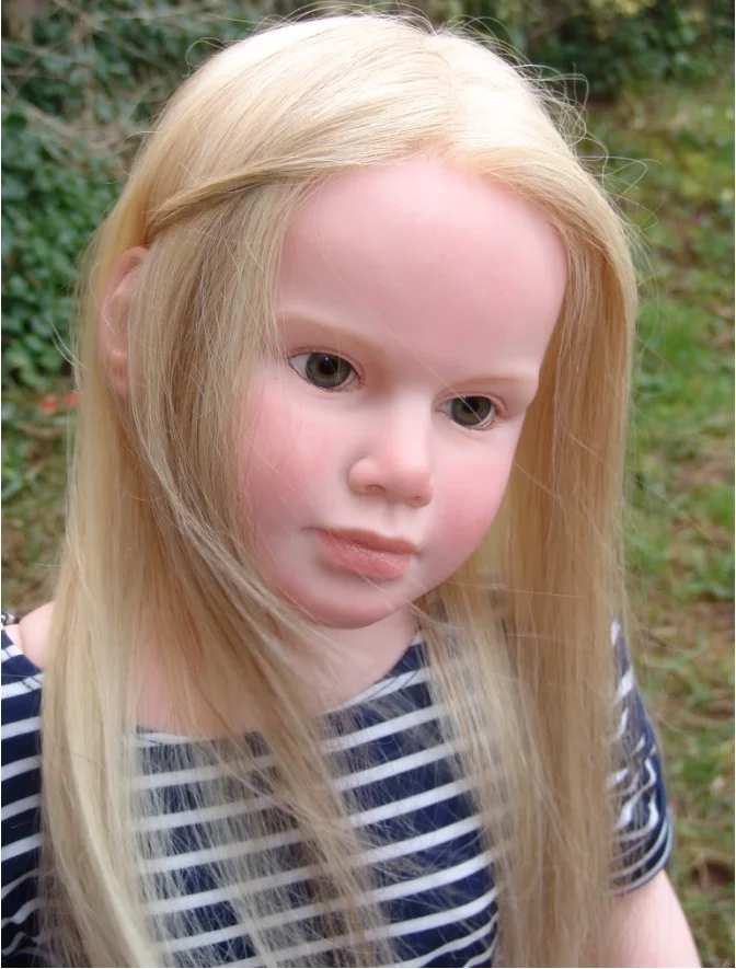 

EGO Exclusive LimitedSupply 45inch 4kg Reborn Baby Gabriella Hand-Rooted Hair Painted Finished Huge Girl With Cloth Body