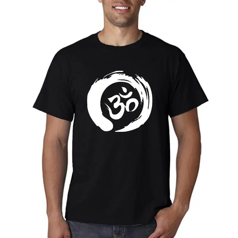 OHM T-SHIRT Yoga Zen Meditation Positive Vibe Savasana Namaste Vegan Tee J05  Cool Casual pride t shirt men Unisex New Fashion