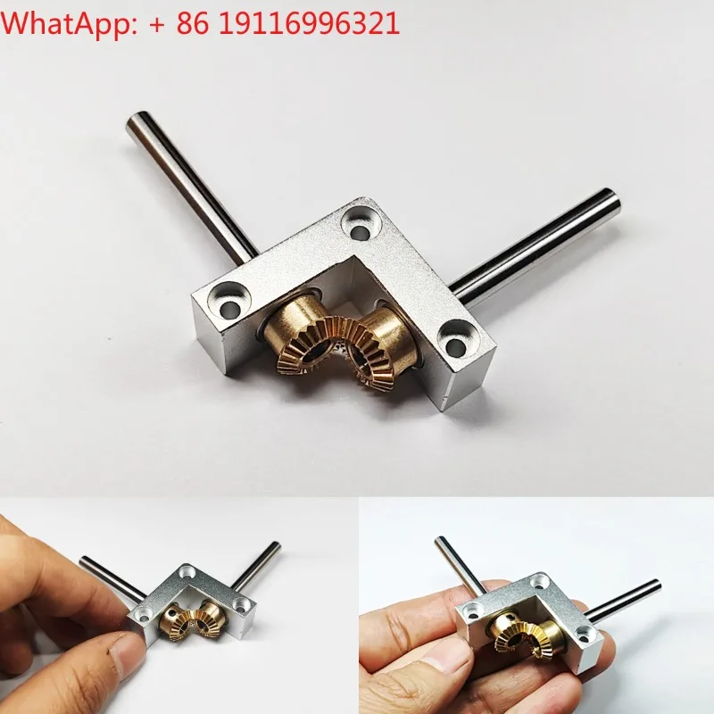 

1PCS 4/5mm Minia-ture Right Angle Rotor, Small 90-Degree 1:1 Gearbox, Bevel Gear Commutator Model Transmission Box