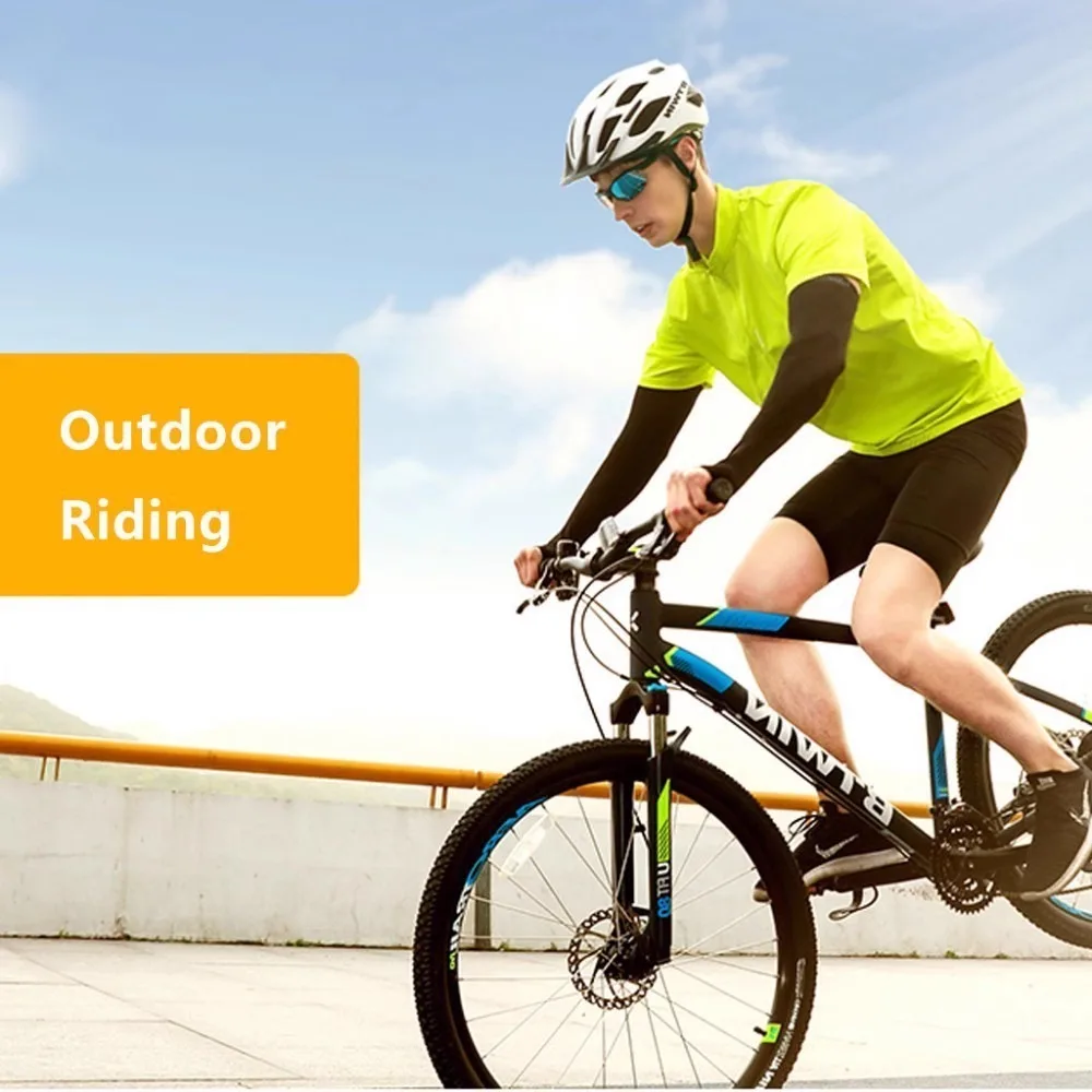 1Pair Ice Silk Sleeve Sunscreen Cuff Arm Sleeves Uv Sun Protect Anti-Slip Summer Men Women Gloves Outdoor Riding Arm Cover image 5