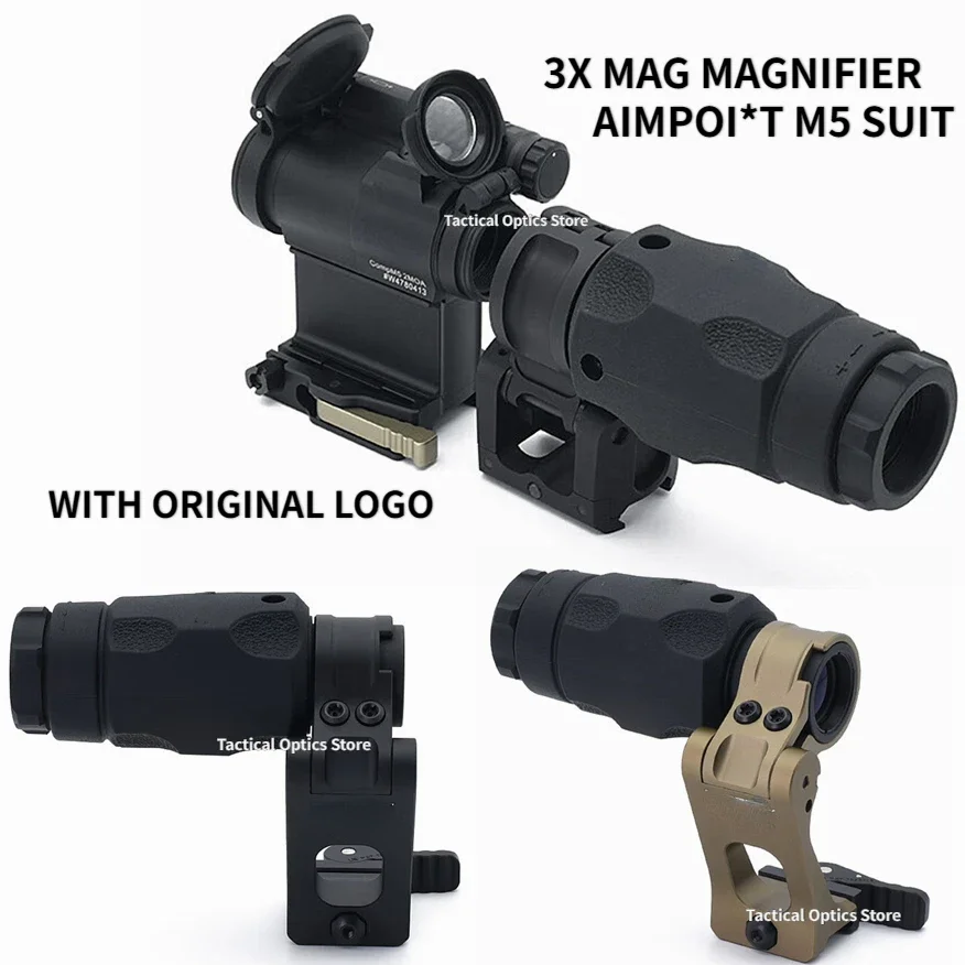 

Evolution Gear 3XMag Magnifier Scope with 2.26" FTC Leap06 Flip to Side Mount with Full Markings