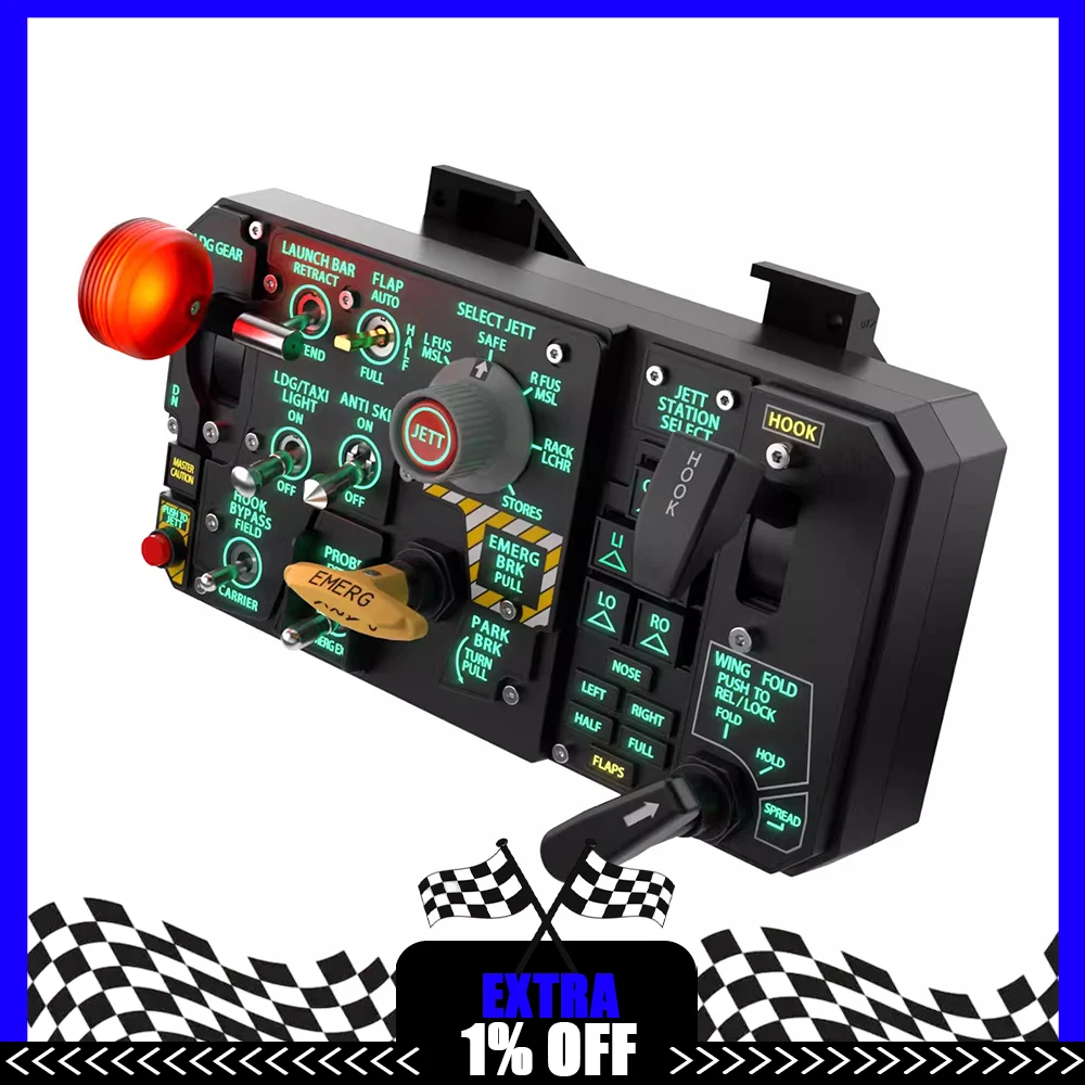 WINCTRL MIP DCS Landing Panel Landing Gear Handle Indicator Light Analog Warning Light Game Control 3D Stereoscopic Panel Gifts