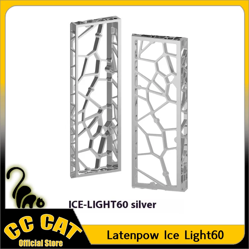 Latenpow Ice Light60 Keyboard Shell  Mechanical Keyboard Shell Aluminium Alloy Hollow Out Keyboard Case GH60 PC Accessory Custom