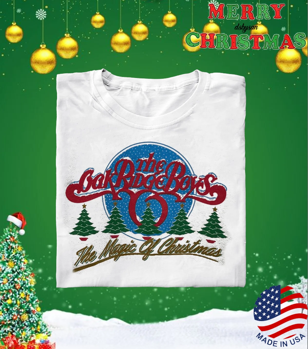 The Oak Ridge Boys The Magic of Christmas T-shirt White Unisex S to 5Xl 1F1200