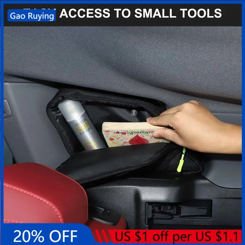 

Gao Ruying For BMW X3 G45 2025-2026 Car Trunk Side Window Storage Bag Multifunctional Storage Bag Interior Car Accessories