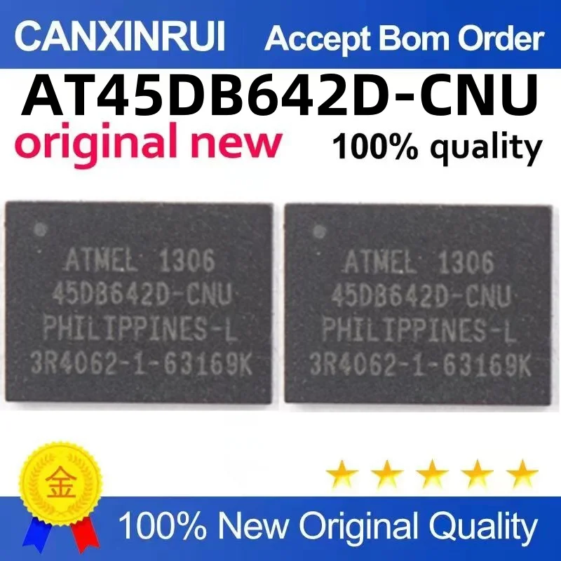 The new AT45DB642D-CNU 45DB642D-CNU memory chip is original, large in quantity and good in price