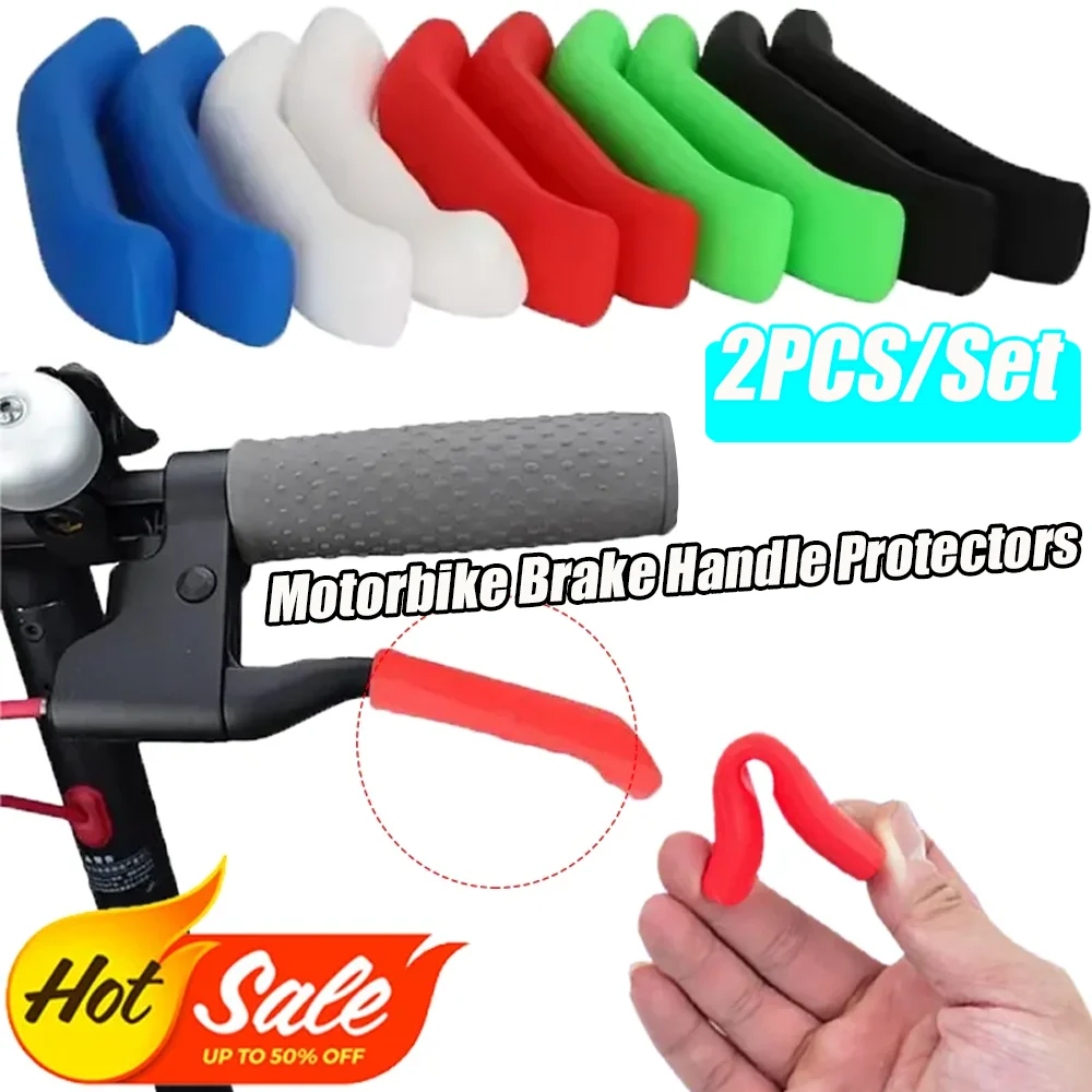 

2PCS Motorbike Brake Handle Protectors Comfortable Utility Wear-resistant Silicone Handlebar Protector Moto Accessories