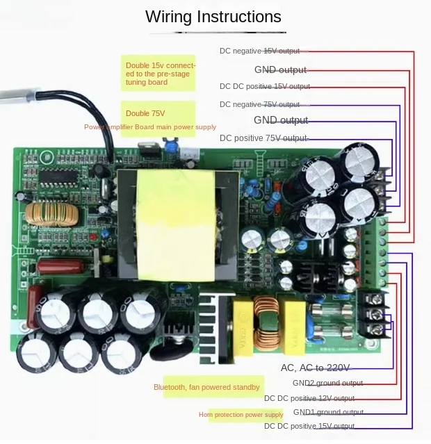 Fever professional hifi power supply replaces toroidal transformer high-power custom power amplifier board