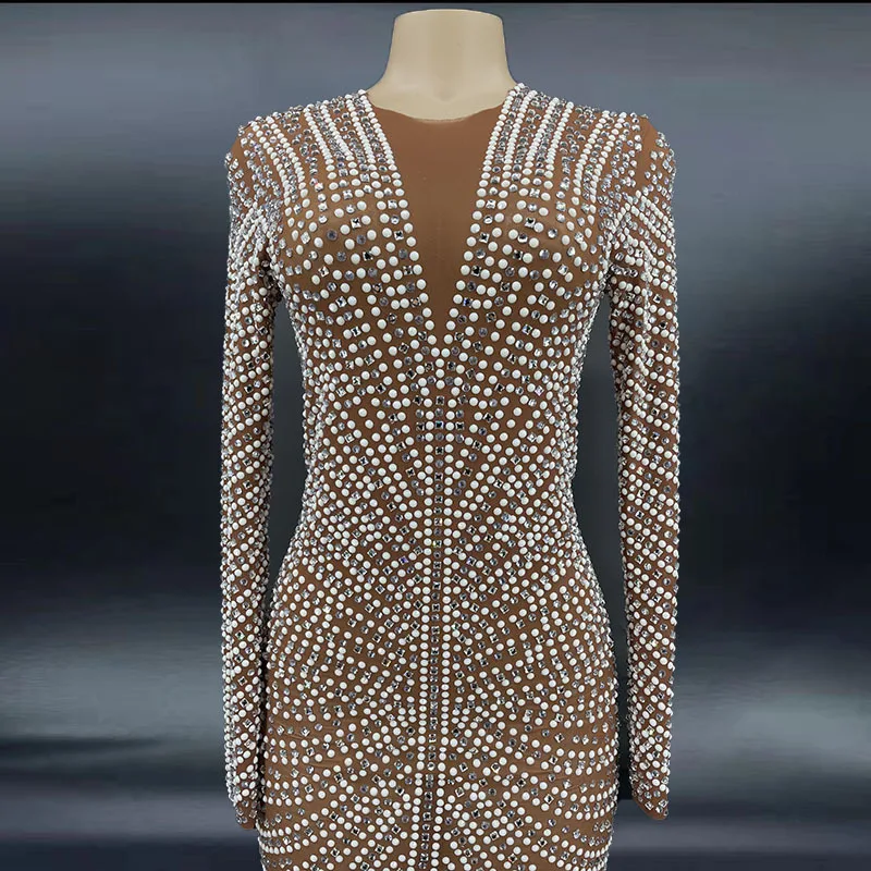 วันเกิดเพชรเงาคริสตัลปาร์ตี้ชุดพรมแดง Vestidos GradMujer Vestidos Largos ชุด Luxo Elegante Festa Longa