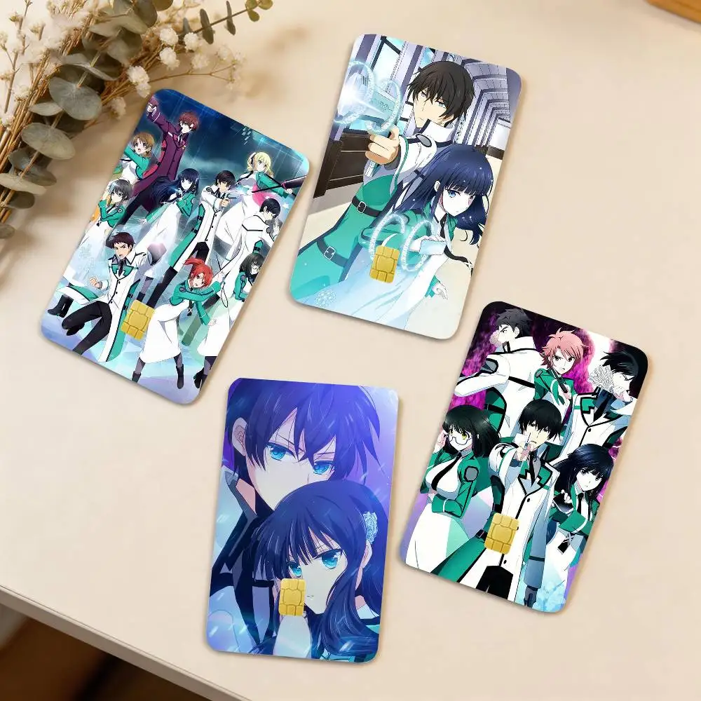 

M-Mahouka K-Koukou no Rettousei 4pcs 1Set Laser Holographic Sticker Skin Cover for Credit Bank Debit Card