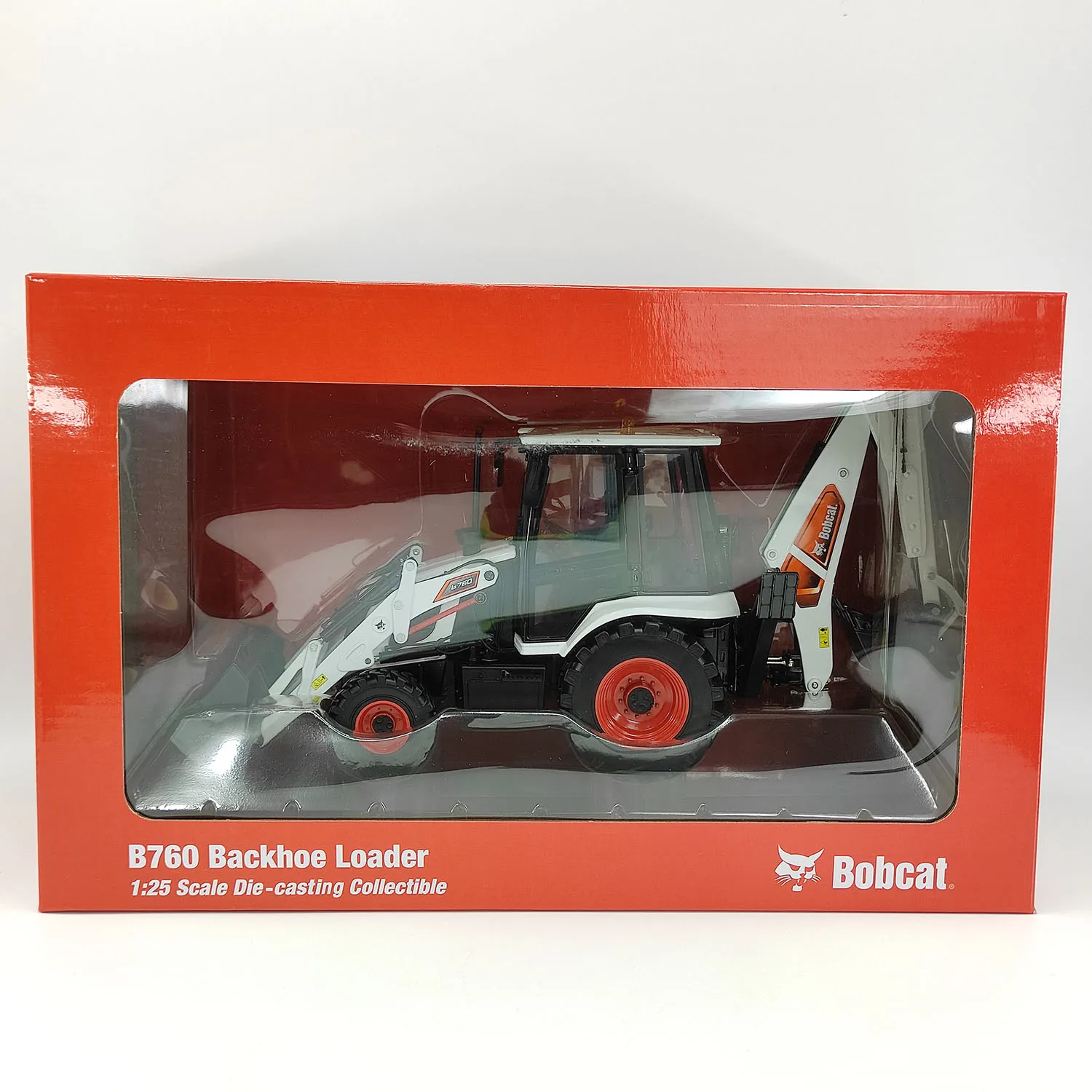 

Diecast BOBCAT 1:25 Scale The Bobcat Is Busy with Both Ends B760 Backhoe Loader Alloy Car Model
